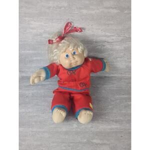 1985 Cabbage Patch Doll Vintage Blonde Blue-Eyed Girl in‎ Sweat Suit